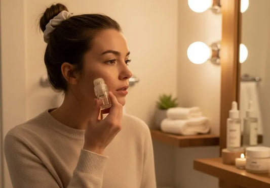 nighttime microneedling routine for glowing skin