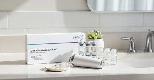 Microneedling enhancing skincare absorption in a daily routine