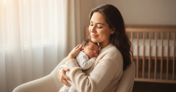 Breastfeeding mother using gentle at-home microneedling safely
