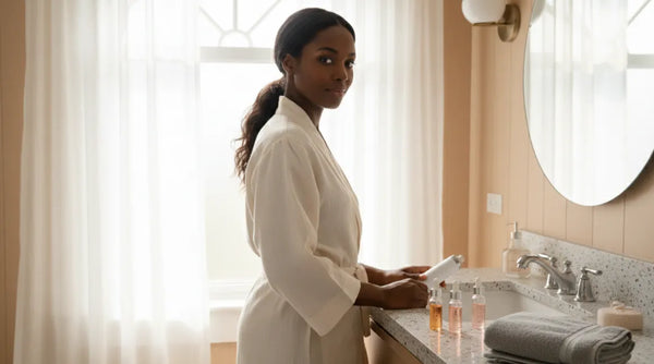 Everyday microneedling routine supporting naturally glowing skin