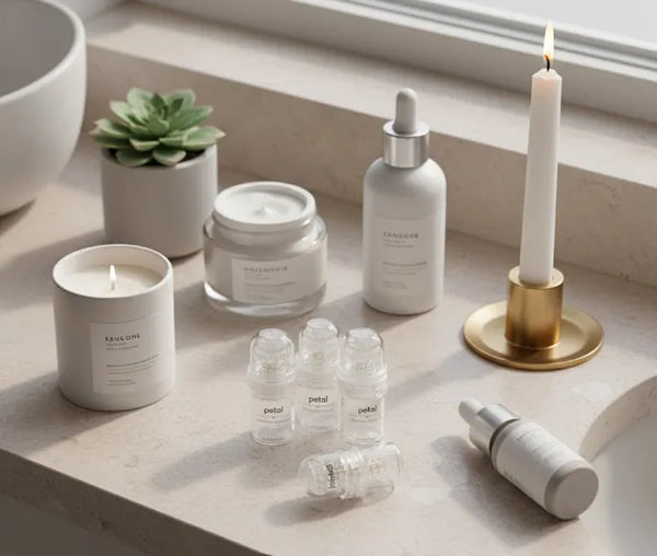 Petal microneedling device 2025 luxury skincare aesthetic