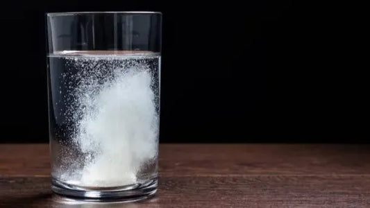 Retainer cleaning pod dissolving in warm water for dental hygiene