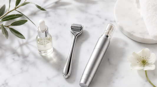 Sdara titanium derma roller vs Petal Micro-Infusion System comparison - at-home skincare 2026