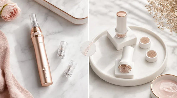 Dermapen vs Petal micro-infusion system - at-home skin treatment comparison 2026