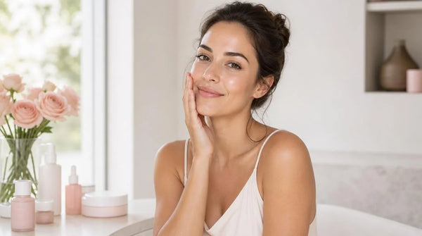 woman with glowing skin — Vivace RF microneedling vs Petal at-home micro-infusion comparison 2026