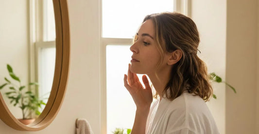 Woman with sensitive, keloid-prone skin exploring alternatives to microneedling