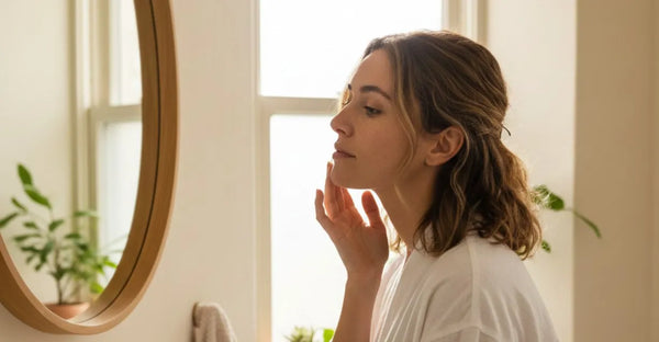 Woman with sensitive, keloid-prone skin exploring alternatives to microneedling